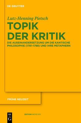 Cover of Topik Der Kritik