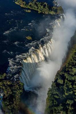 Book cover for Aerial View of Victoria Falls (Mosi-OA-Tunya) Zambia Africa Journal