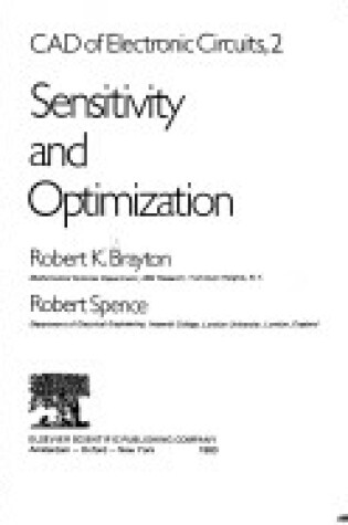 Cover of Sensitivity and Optimization