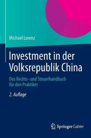 Cover of Investment in Der Volksrepublik China