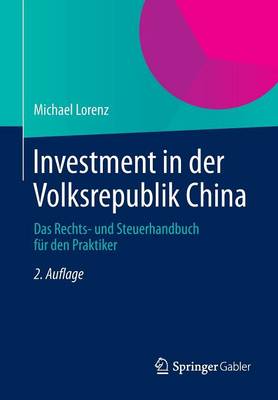 Book cover for Investment in Der Volksrepublik China