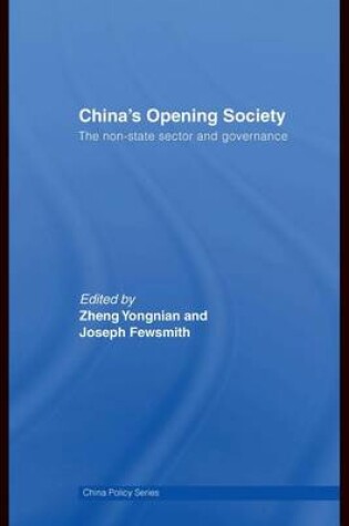 Cover of China's Opening Society