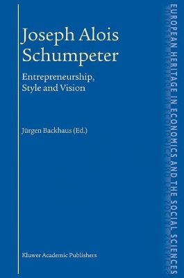 Book cover for Joseph Alois Schumpeter