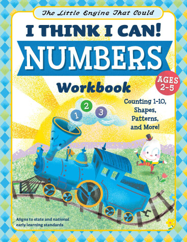 Book cover for The Little Engine That Could: I Think I Can! Numbers Workbook