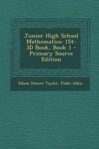 Cover of Junior High School Mathematics