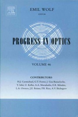 Cover of Progress in Optics