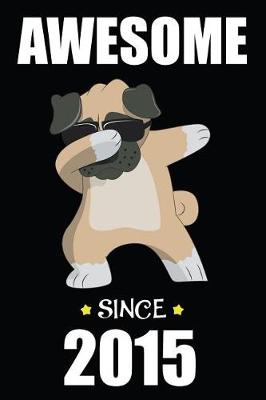 Book cover for 4th Birthday Dabbing Pug