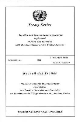 Book cover for Treaty Series 2542