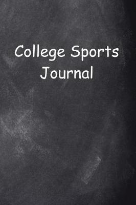 Cover of College Sports Journal Chalkboard Design