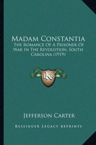 Cover of Madam Constantia Madam Constantia