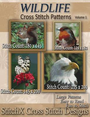 Book cover for Wildlife Cross Stitch Patterns