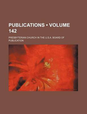 Book cover for Publications (Volume 142)