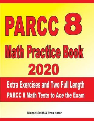 Book cover for PARCC 8 Math Practice Book 2020