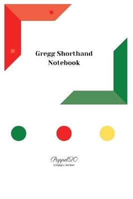 Book cover for Gregg Shorthand Notebook- White Cover -124 pages-6x9-Inches