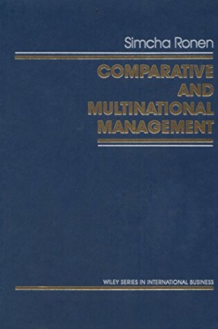 Cover of Comparative and Multinational Management