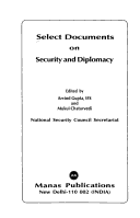 Book cover for Select Documents on Security and Diplomacy