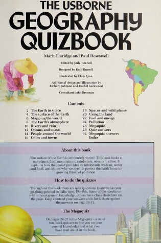 Cover of Geography Quizbook