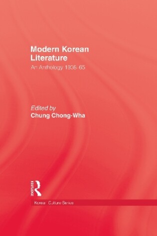 Cover of Modern Korean Literature