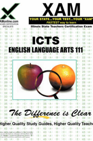 Cover of Ilts English Language Arts 111 Teacher Certification Test Prep Study Guide