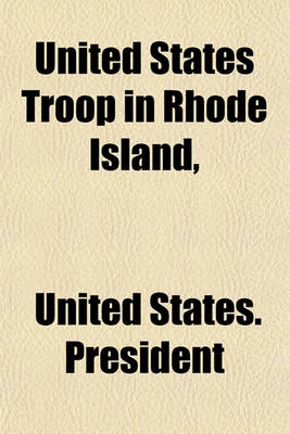 Book cover for United States Troop in Rhode Island,