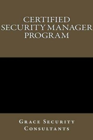 Cover of Certified Security Manager Training Program