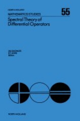 Cover of Spectral Theory of Differential Operators