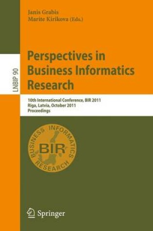 Cover of Perspectives in Business Informatics Research