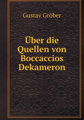 Book cover for Über die Quellen von Boccaccios Dekameron