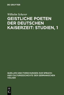 Cover of Geistliche Poeten Der Deutschen Kaiserzeit: Studien, 1