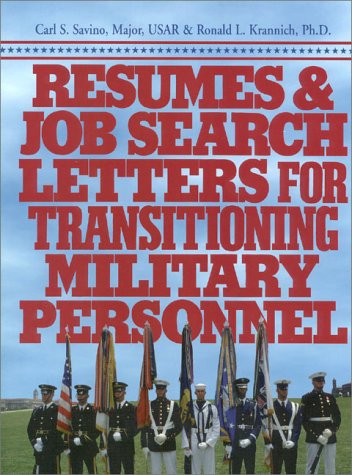 Book cover for Resumes and Job Search Letters for Transitioning Military Personnel