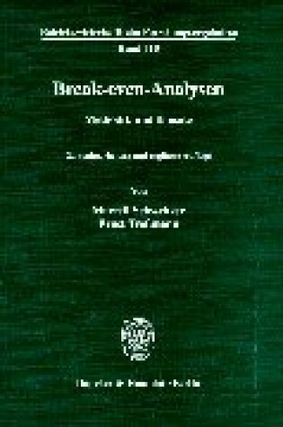 Cover of Break-Even-Analysen