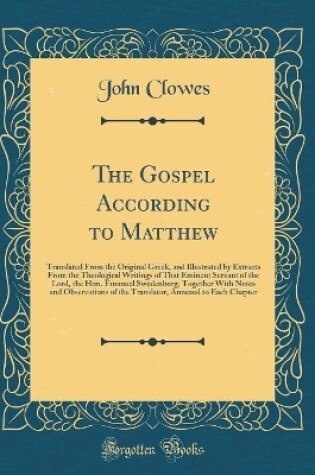 Cover of The Gospel According to Matthew