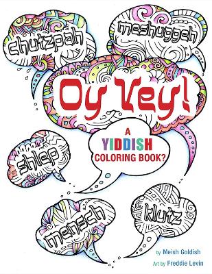 Book cover for Oy Vey A Yiddish Coloring Book