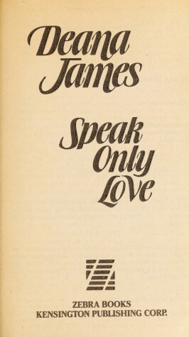 Book cover for Speak Only Love