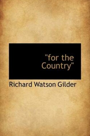 Cover of For the Country"