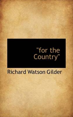 Book cover for For the Country"