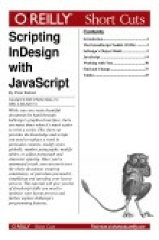 Cover of Scripting Indesign with JavaScript