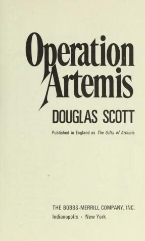 Book cover for Operation Artemis