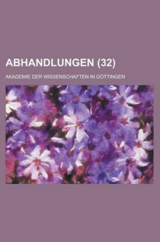 Cover of Abhandlungen (32)