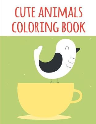 Book cover for cute animals coloring book