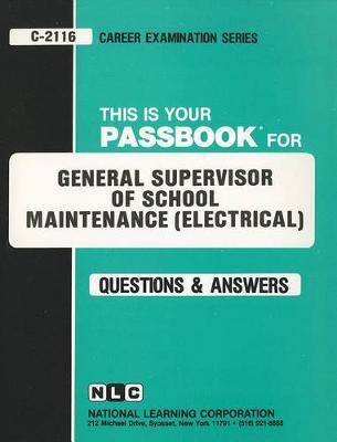 Book cover for General Supervisor of School Maintenance (Electrical)