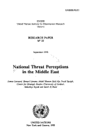 Book cover for National Threat Perceptions in the Middle East