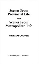 Book cover for Scenes of a Provincial Metropolis