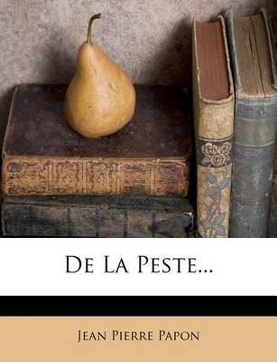 Book cover for de la Peste...