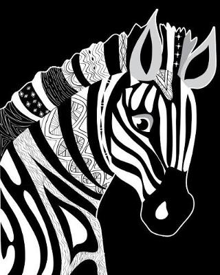 Book cover for Bullet Journal Notebook for Animal Lovers Zentangly Zebra Head