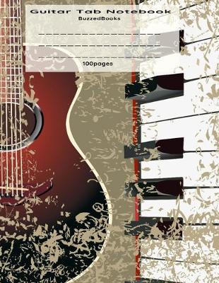 Book cover for Guitar Tab Music Notebook