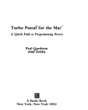 Book cover for Turbo PASCAL for the Mac