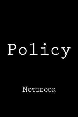 Book cover for Policy