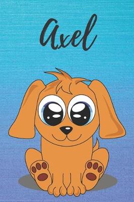 Book cover for Axel dog coloring book / notebook / journal / diary