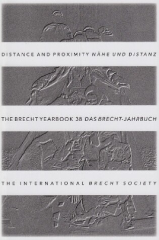 Cover of The Brecht Yearbook / Das Brecht-Jahrbuch 38